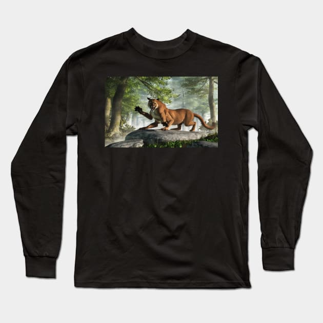 The Wampus Cat Long Sleeve T-Shirt by DanielEskridge